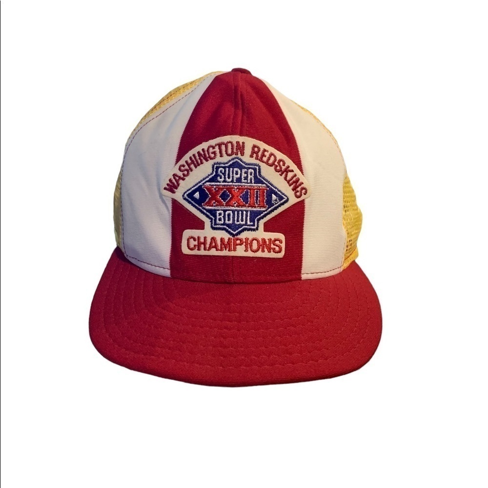 Vintage Washington Redskins Super Bowl XXII Champions SnapBack Trucker H…